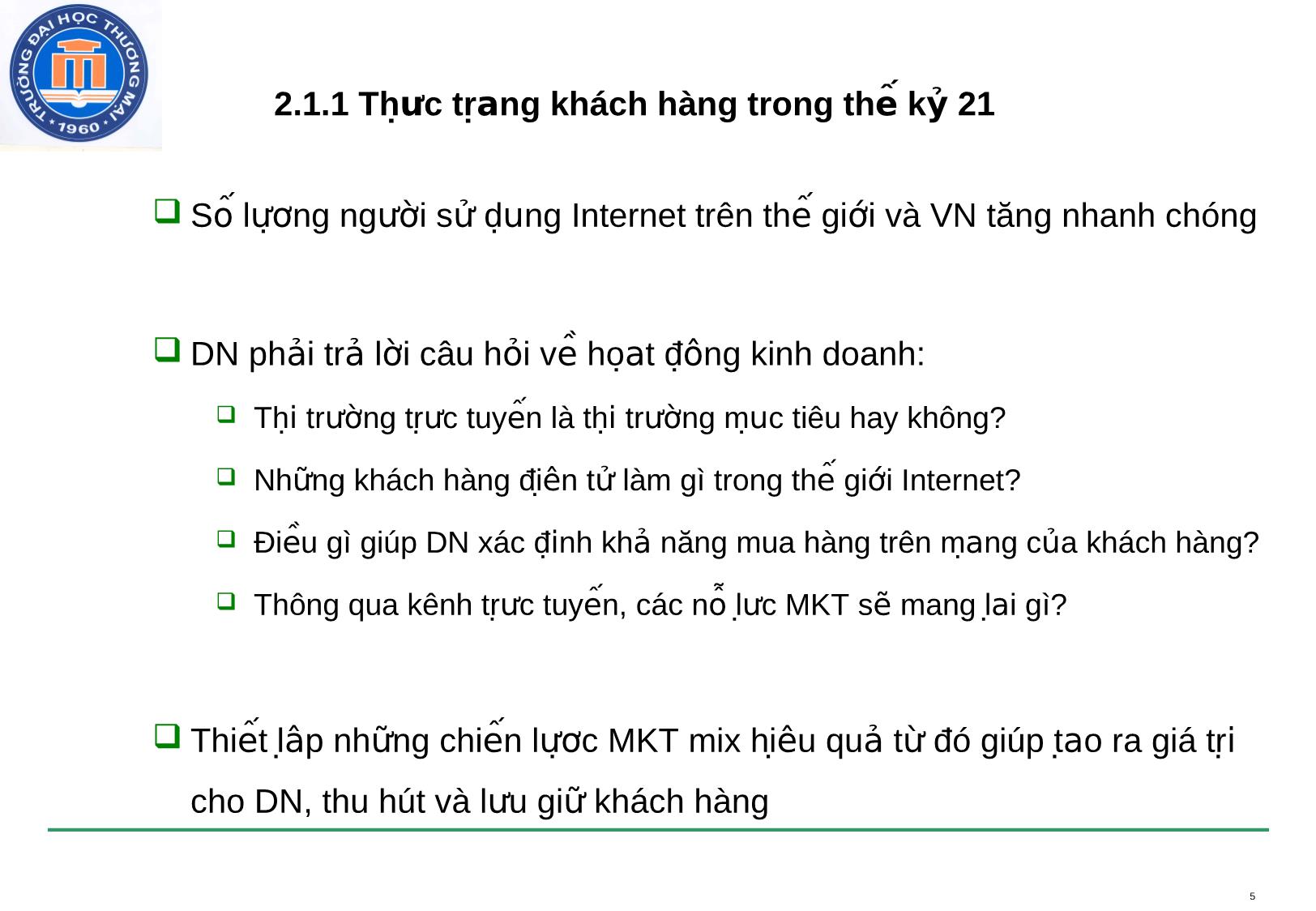 Bài giảng Marketing điện tử - Chương 2: Hành vi khách hàng điện tử trang 5