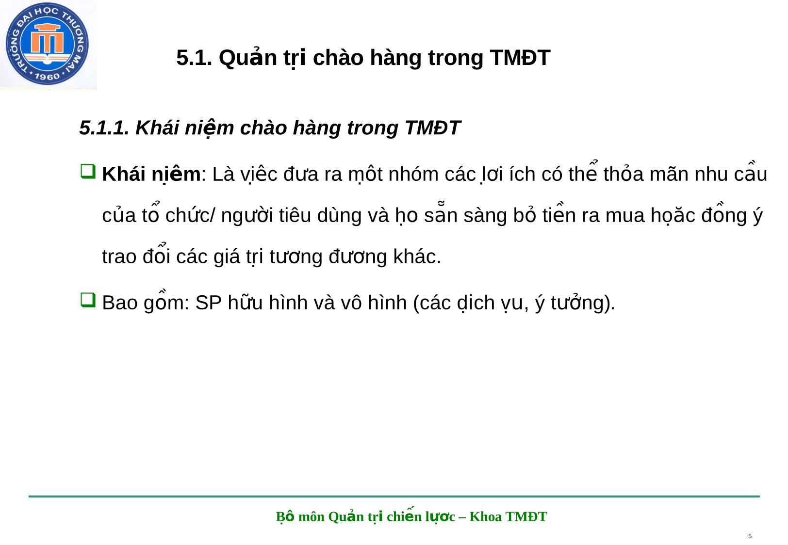 Bài giảng Marketing điện tử - Chương 5: Quản trị chào hàng và định giá trong thương mại điện tử trang 5