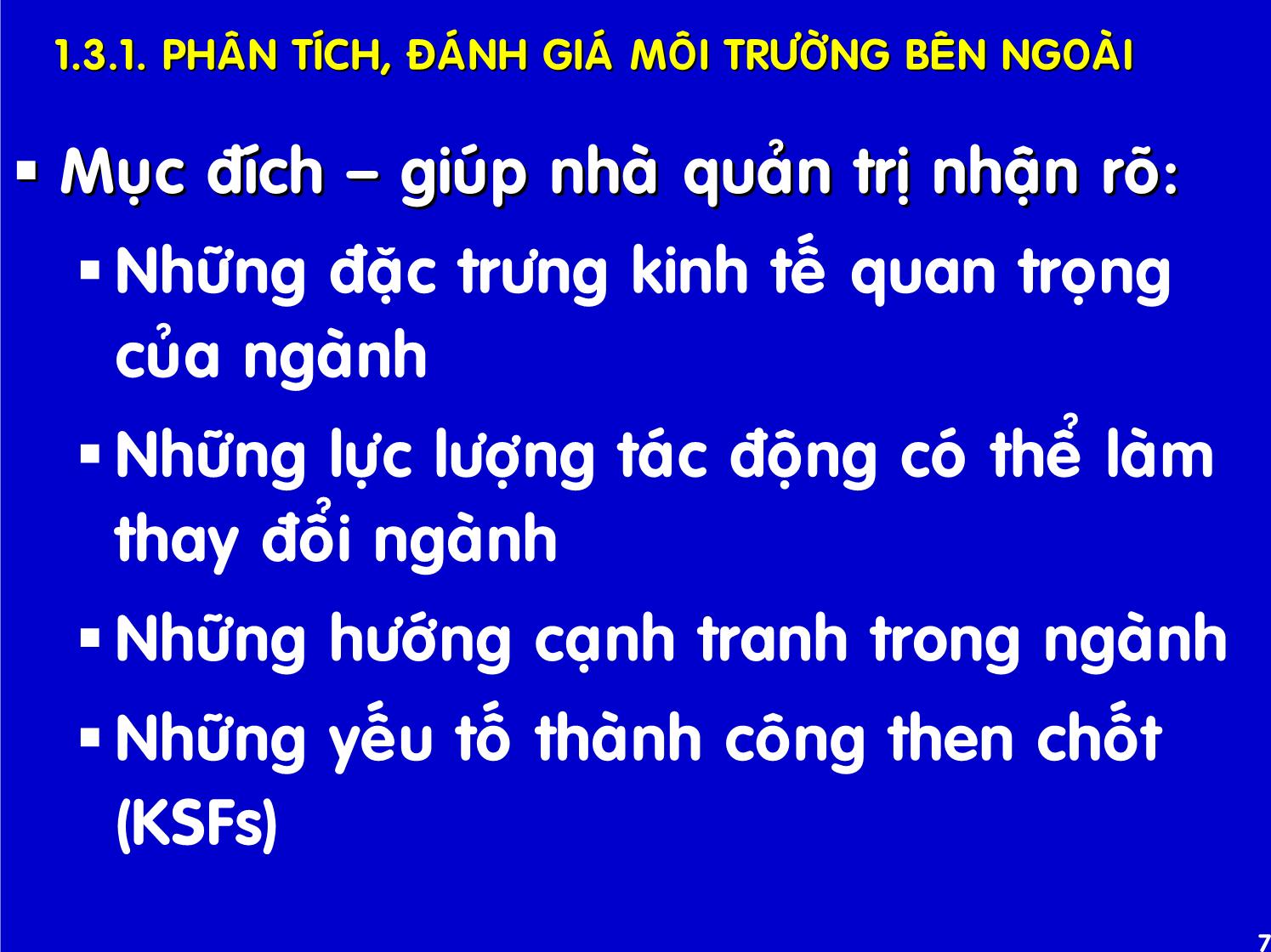 Bài giảng Quản trị kinh doanh quốc tế - Chương 7: Hoạch định chiến lược toàn cầu trang 7