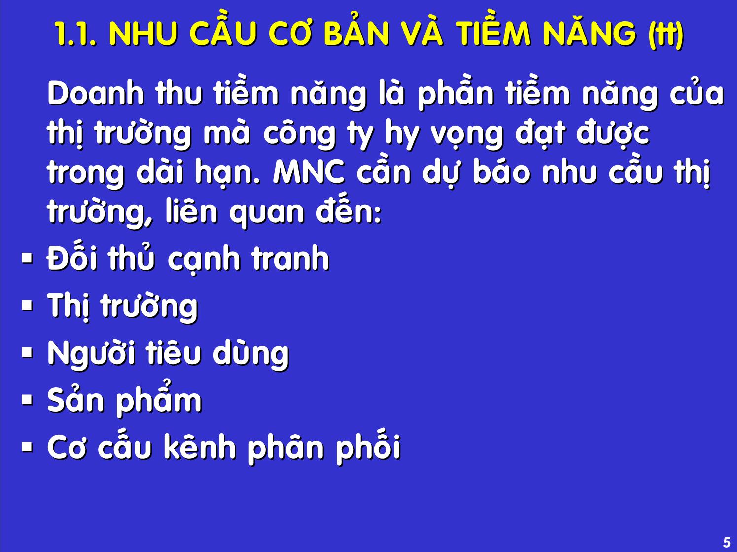 Bài giảng Quản trị kinh doanh quốc tế - Chương 10: Chiến lược marketing trang 5