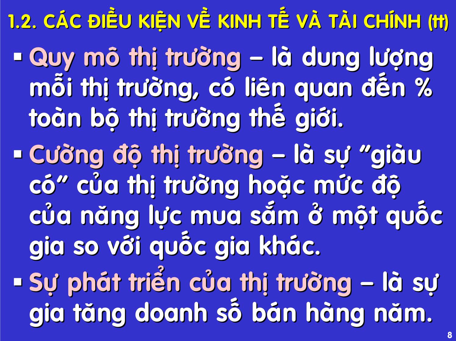 Bài giảng Quản trị kinh doanh quốc tế - Chương 10: Chiến lược marketing trang 8