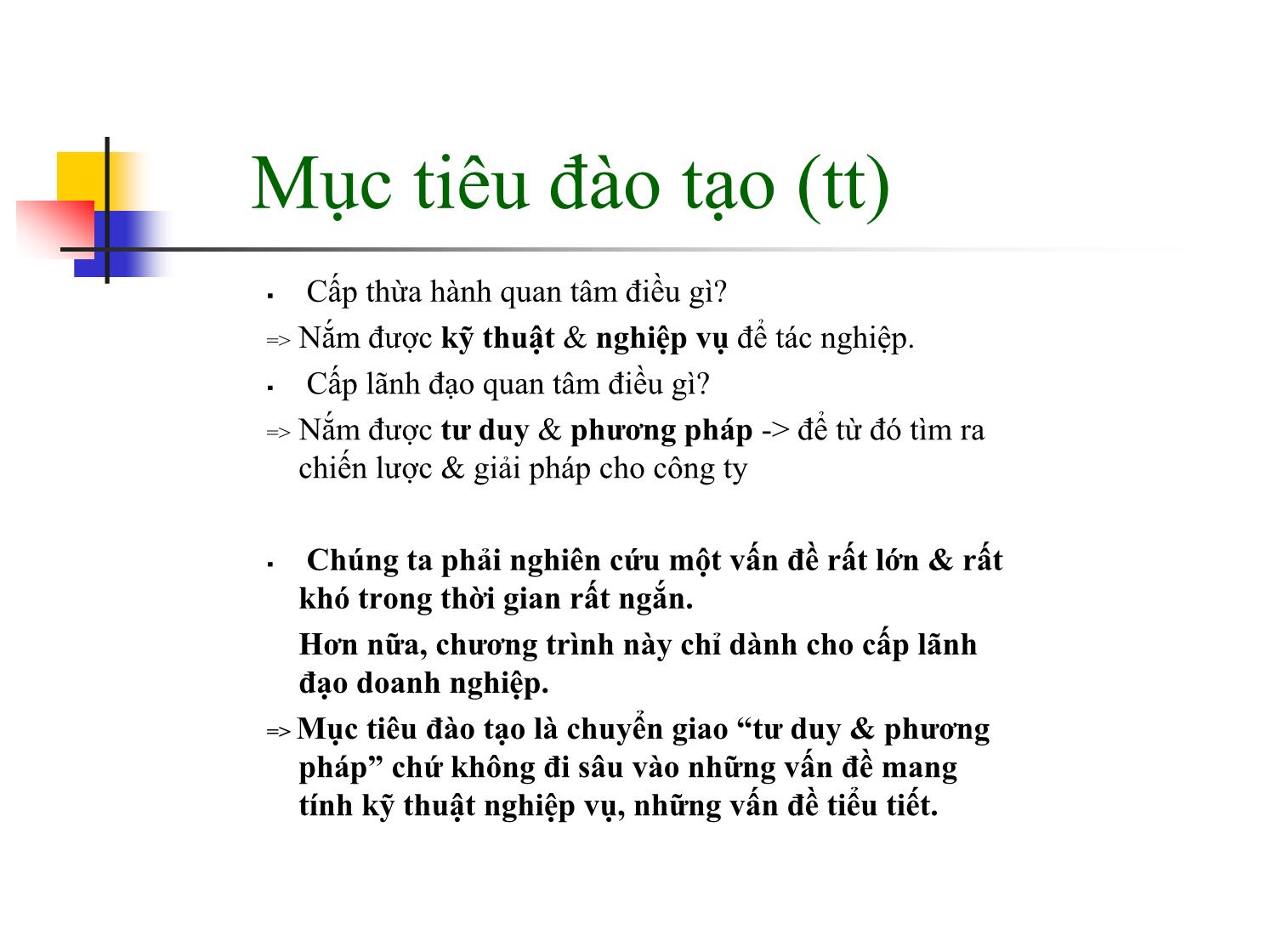 Bài giảng Quản trị kinh doanh - Thiết lập hệ thống kiểm soát nội bộ doanh nghiệp trang 3