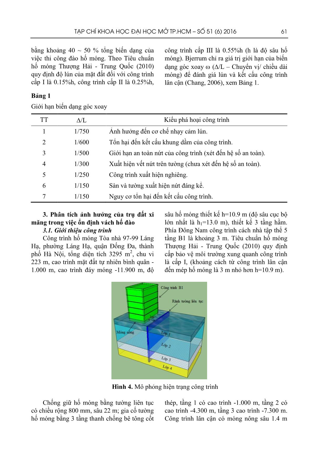 Phân tích ảnh hưởng của trụ đất xi măng đến ổn định vách hố đào tường liên tục trang 4