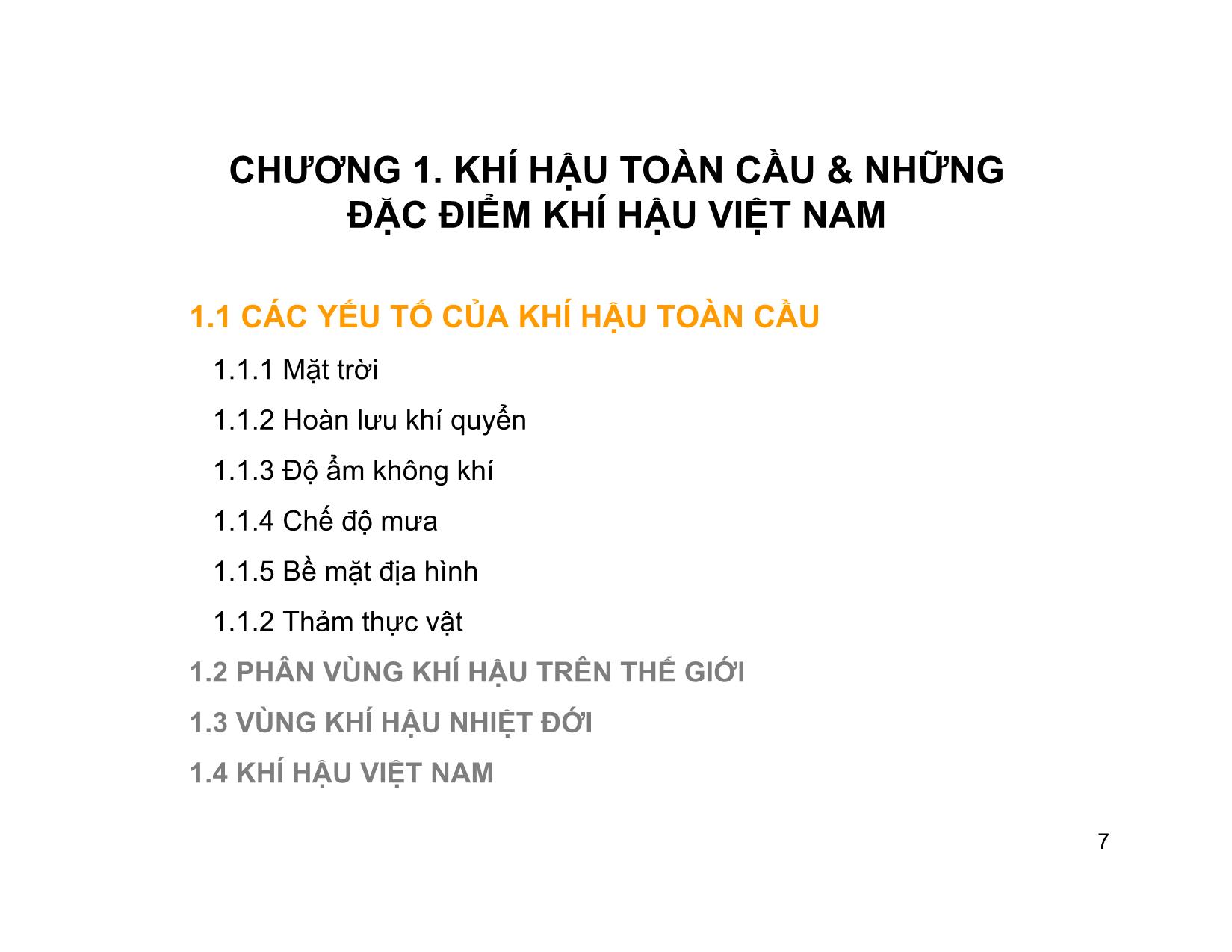 Bài giảng Kiến trúc sinh khí hậu trang 7