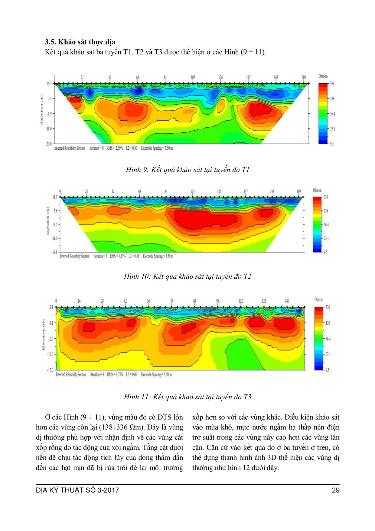 Nghiên cứu xói ngầm dưới nền đê bằng phương pháp đo sâu điện đa cực trang 7
