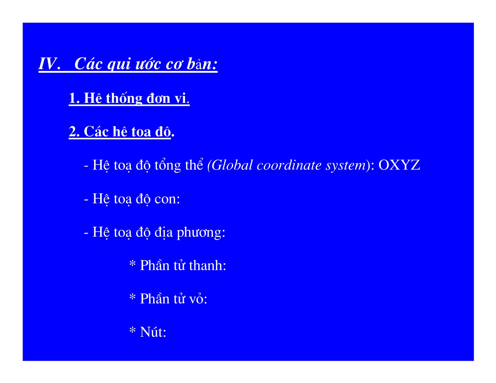 Bài giảng Tính toán kết cấu bằng SAP2000 trang 7