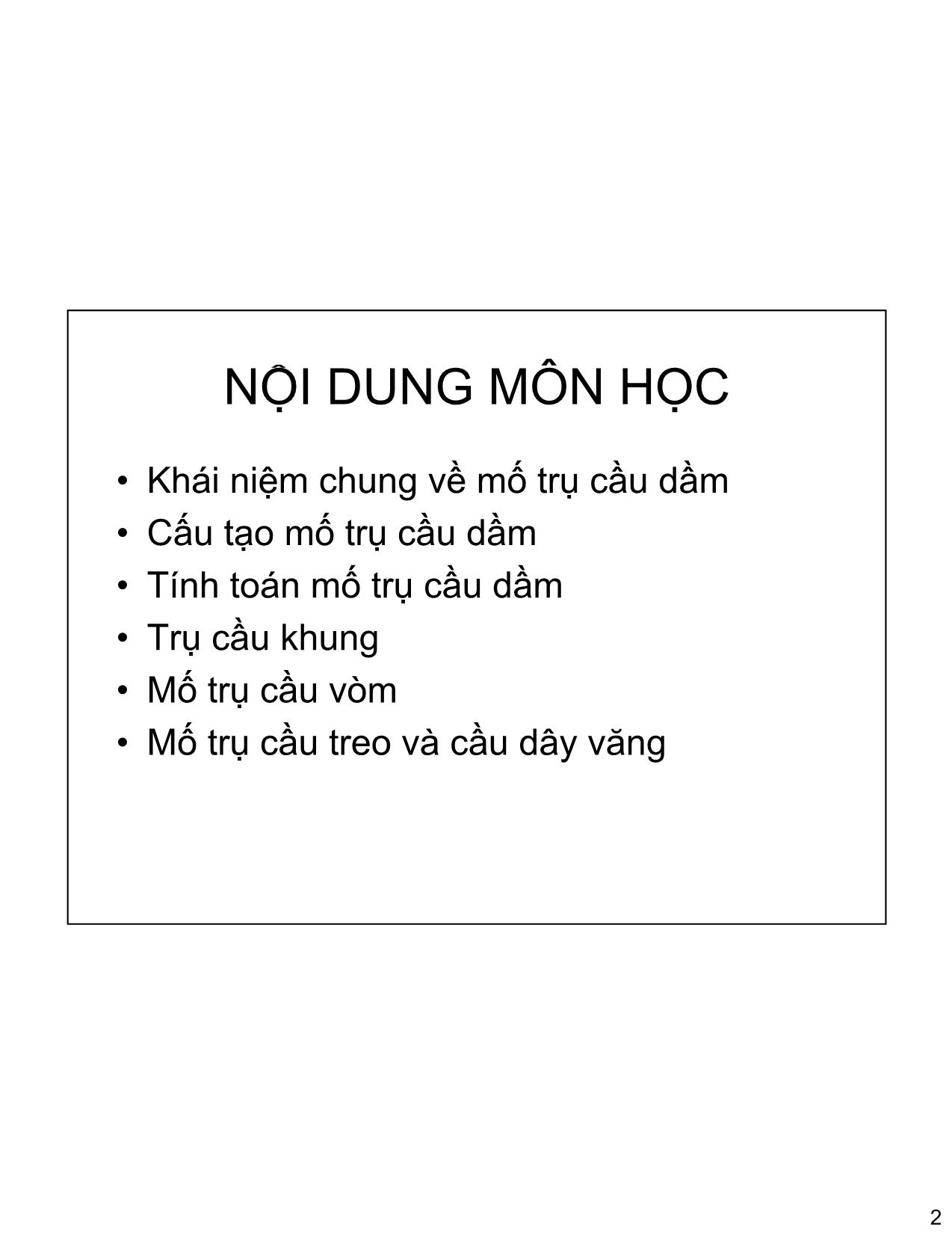 Bài giảng Mố trụ cầu trang 2