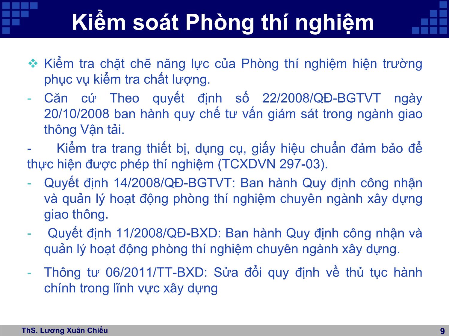 Bài giảng Kinh nghiệm thiết kế và giám sát chất lượng bê tông nhựa nóng trang 9