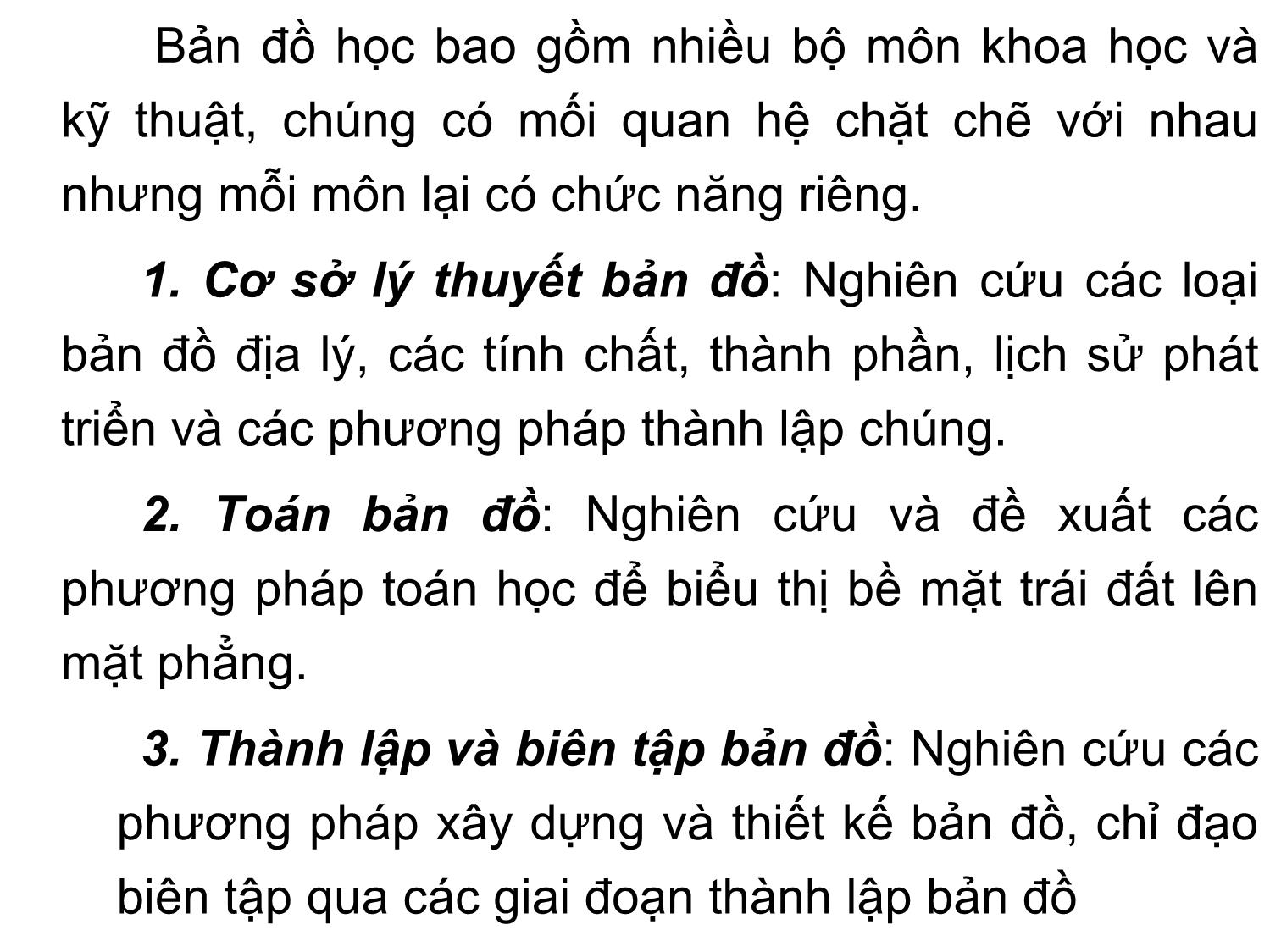 Bài giảng Bản đồ địa chính - Chương 1: Những khái niệm cơ bản về bản đồ trang 3