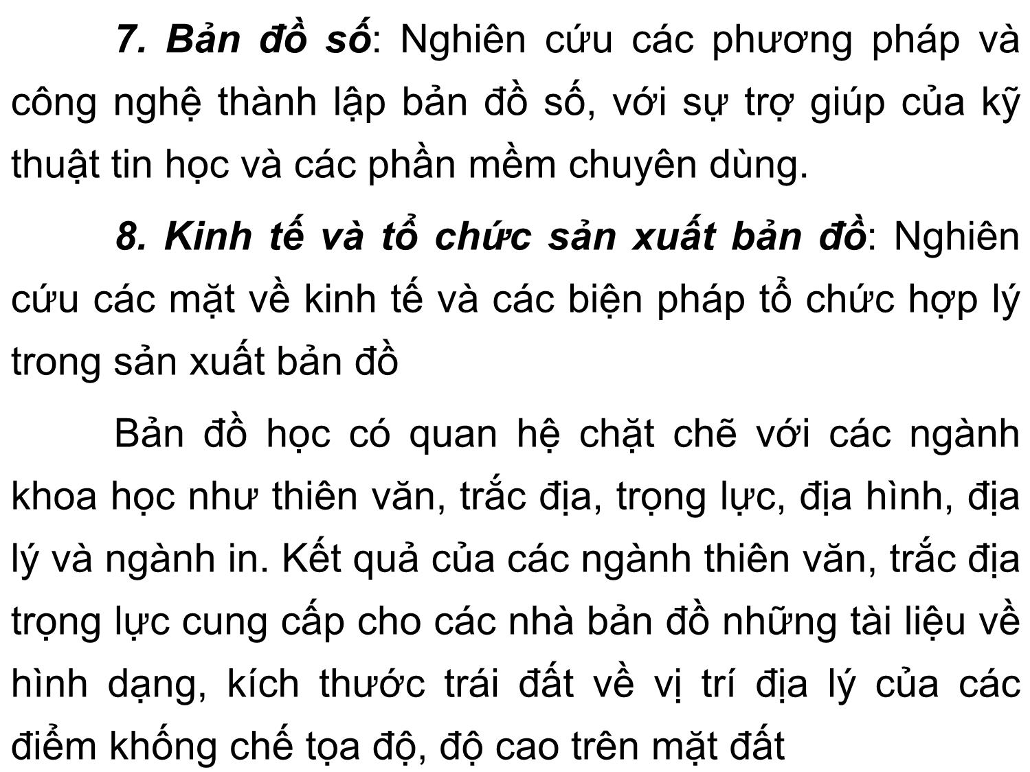 Bài giảng Bản đồ địa chính - Chương 1: Những khái niệm cơ bản về bản đồ trang 5