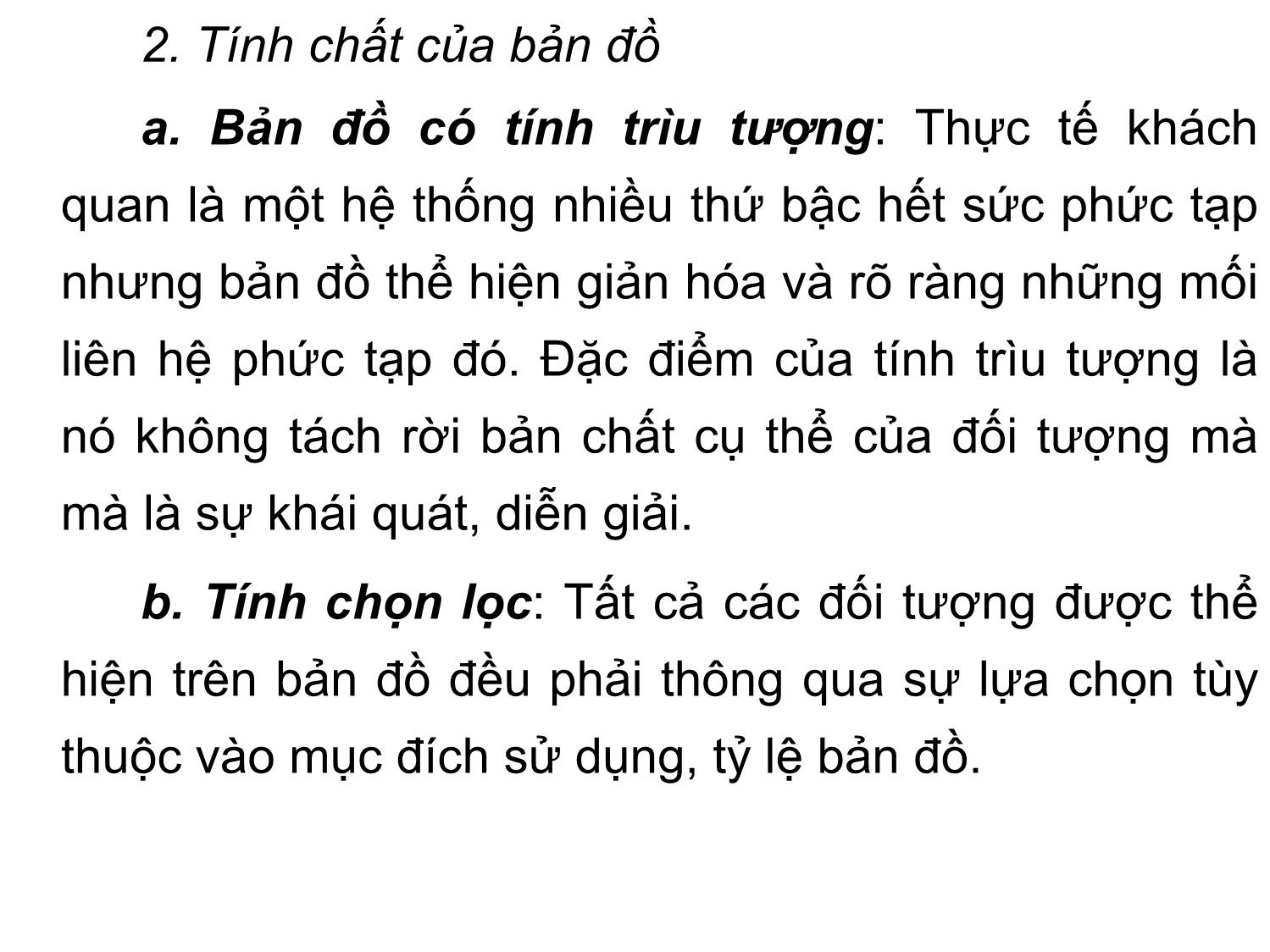 Bài giảng Bản đồ địa chính - Chương 1: Những khái niệm cơ bản về bản đồ trang 9