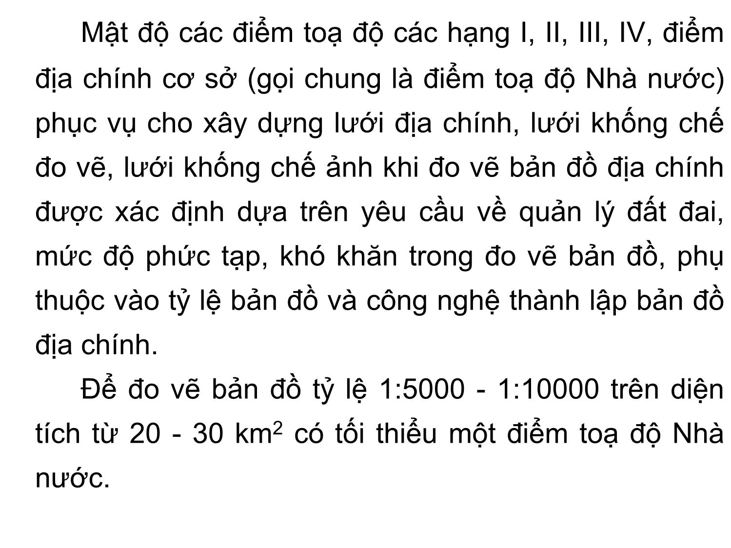 Bài giảng Bản đồ địa chính - Chương 2: Cơ sở toán học của bản đồ địa chính trang 2