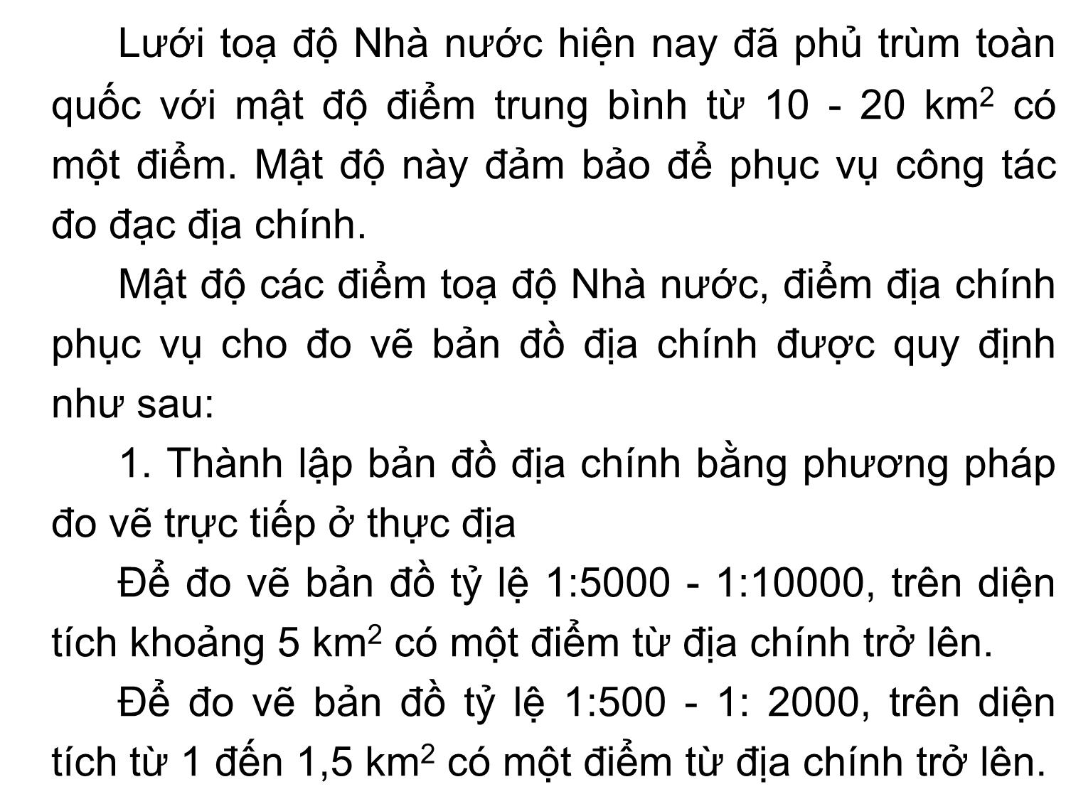 Bài giảng Bản đồ địa chính - Chương 2: Cơ sở toán học của bản đồ địa chính trang 4