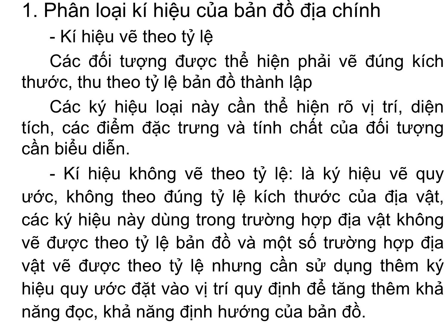 Bài giảng Bản đồ địa chính - Chương 4: Trình bày bản đồ địa chính trang 3