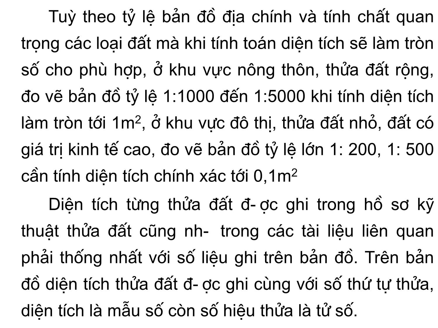 Bài giảng Bản đồ địa chính - Chương 5: Sử dụng và bảo quản bản đồ địa chính trang 6