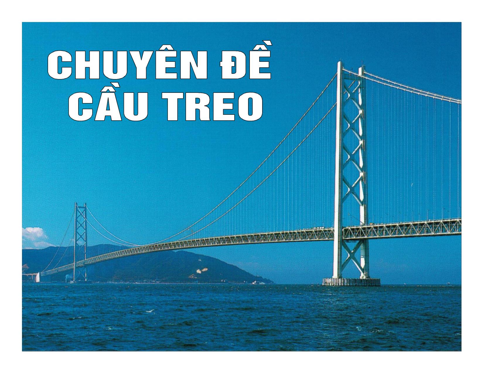 Bài giảng Chuyên đề Cầu treo trang 1