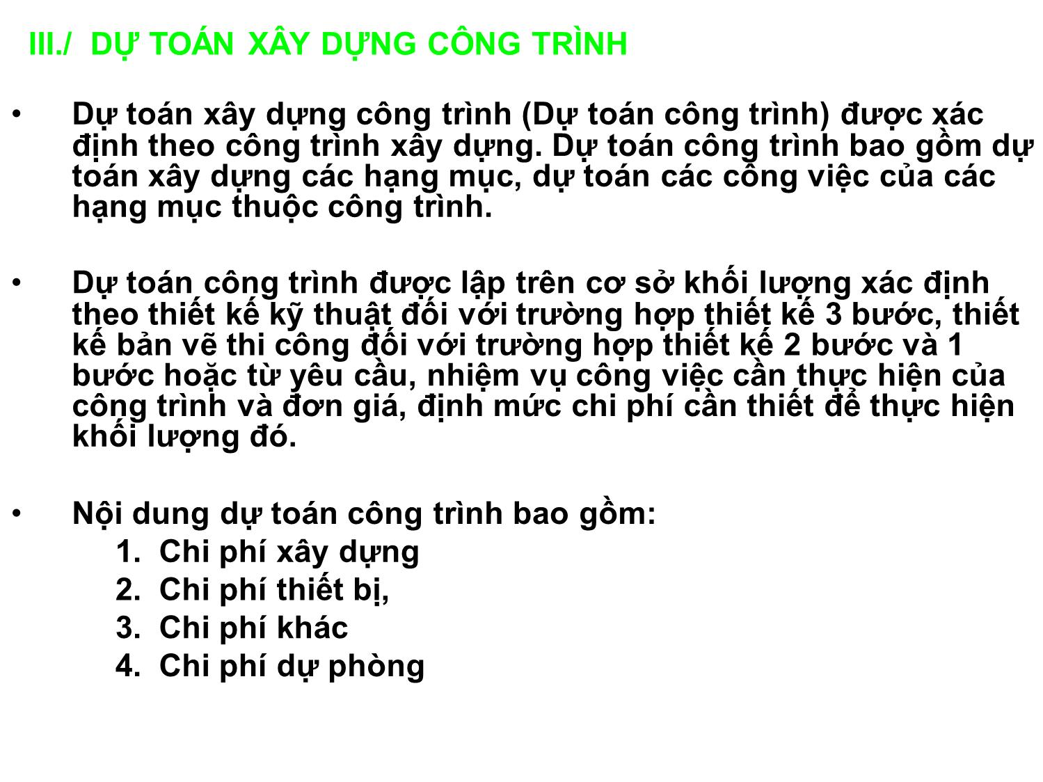 Bài giảng Dự toán xây dựng - Nguyễn Đăng Khoa trang 8