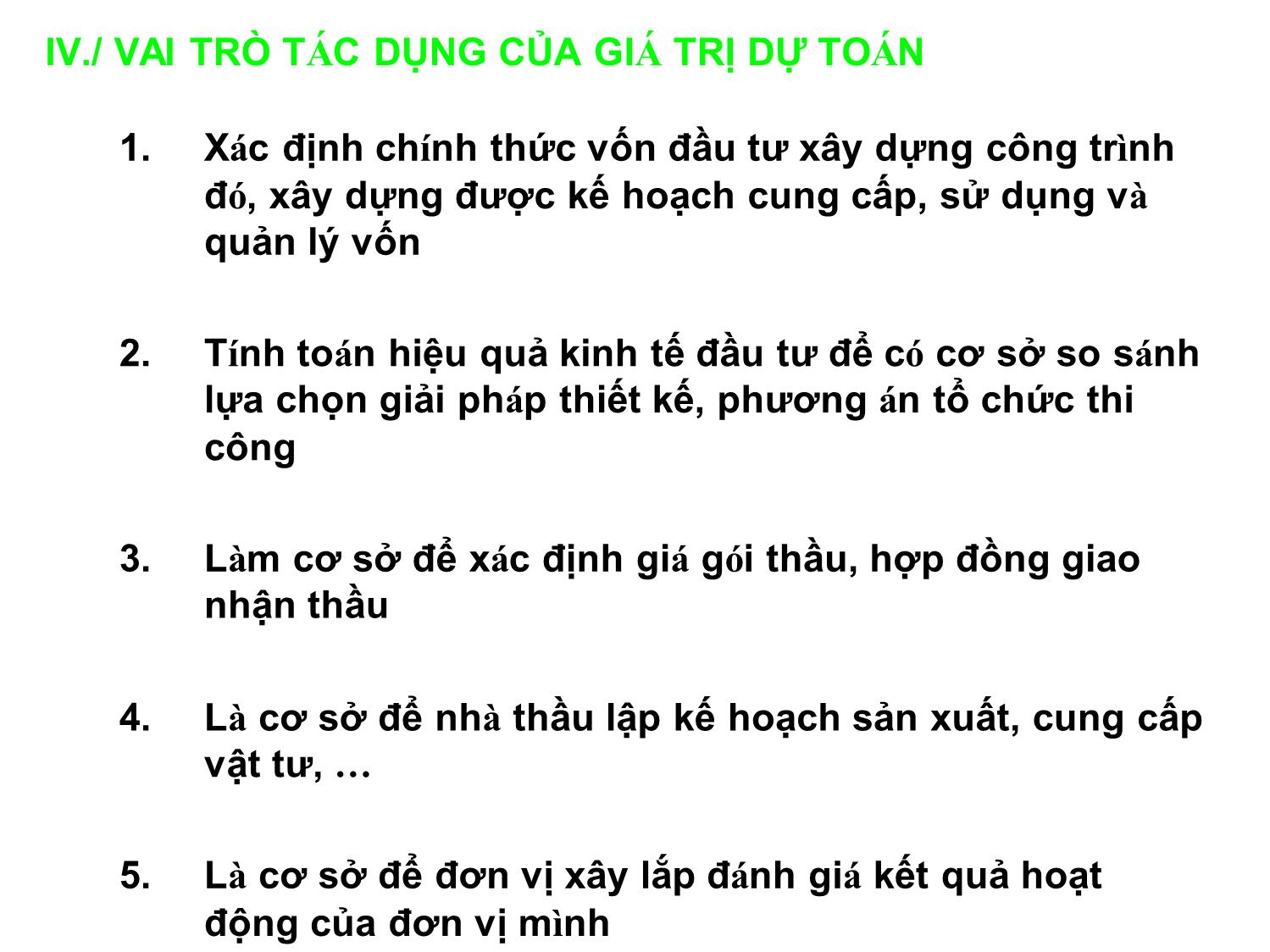 Bài giảng Dự toán xây dựng - Nguyễn Đăng Khoa trang 9