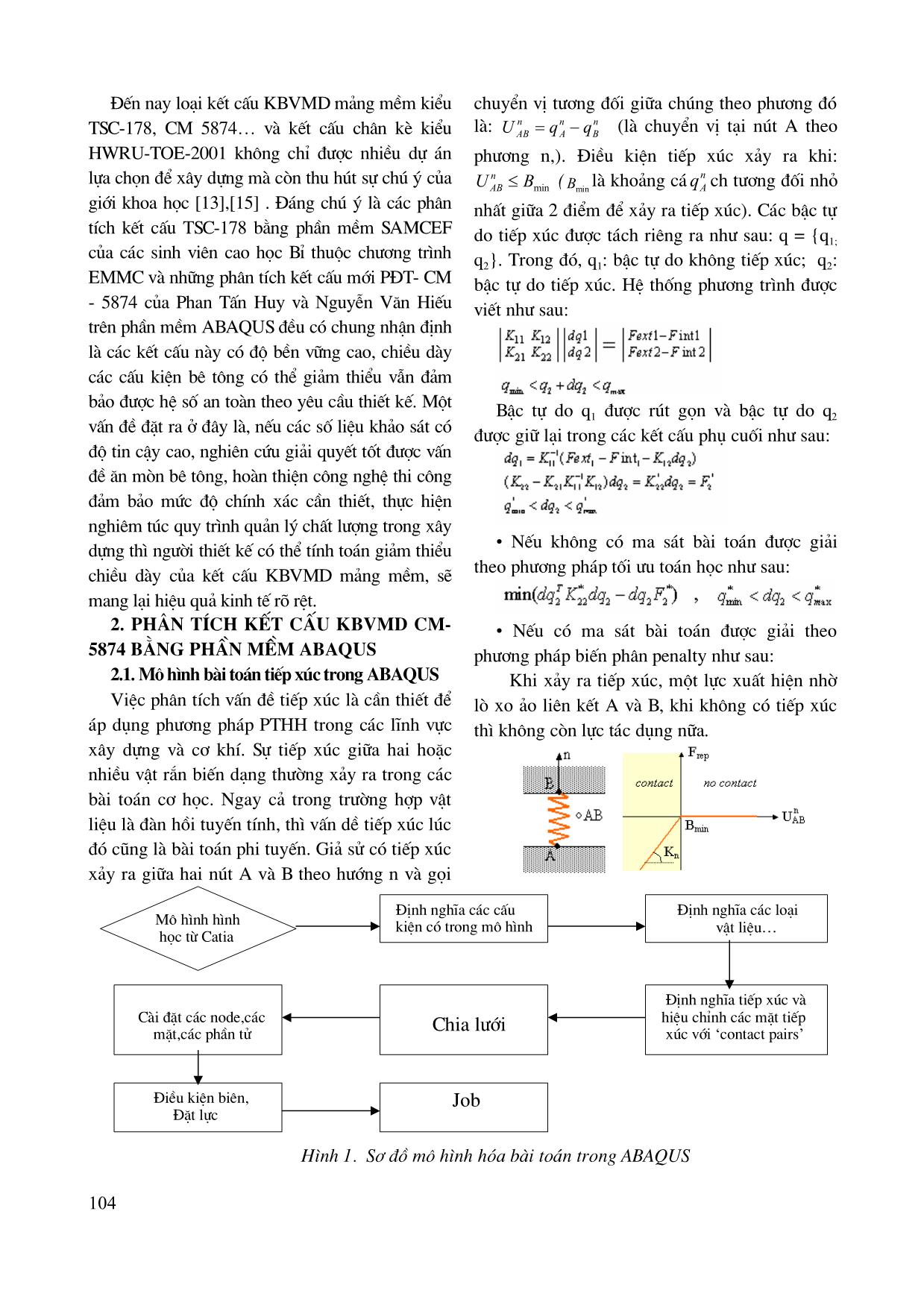 Kết cấu kè bảo vệ mái dốc, tính toán kết cấu tự chèn PĐT-CM-5874  và chân kè HWRU-TOE-2001 bằng phần mềm ABAQUS trang 3