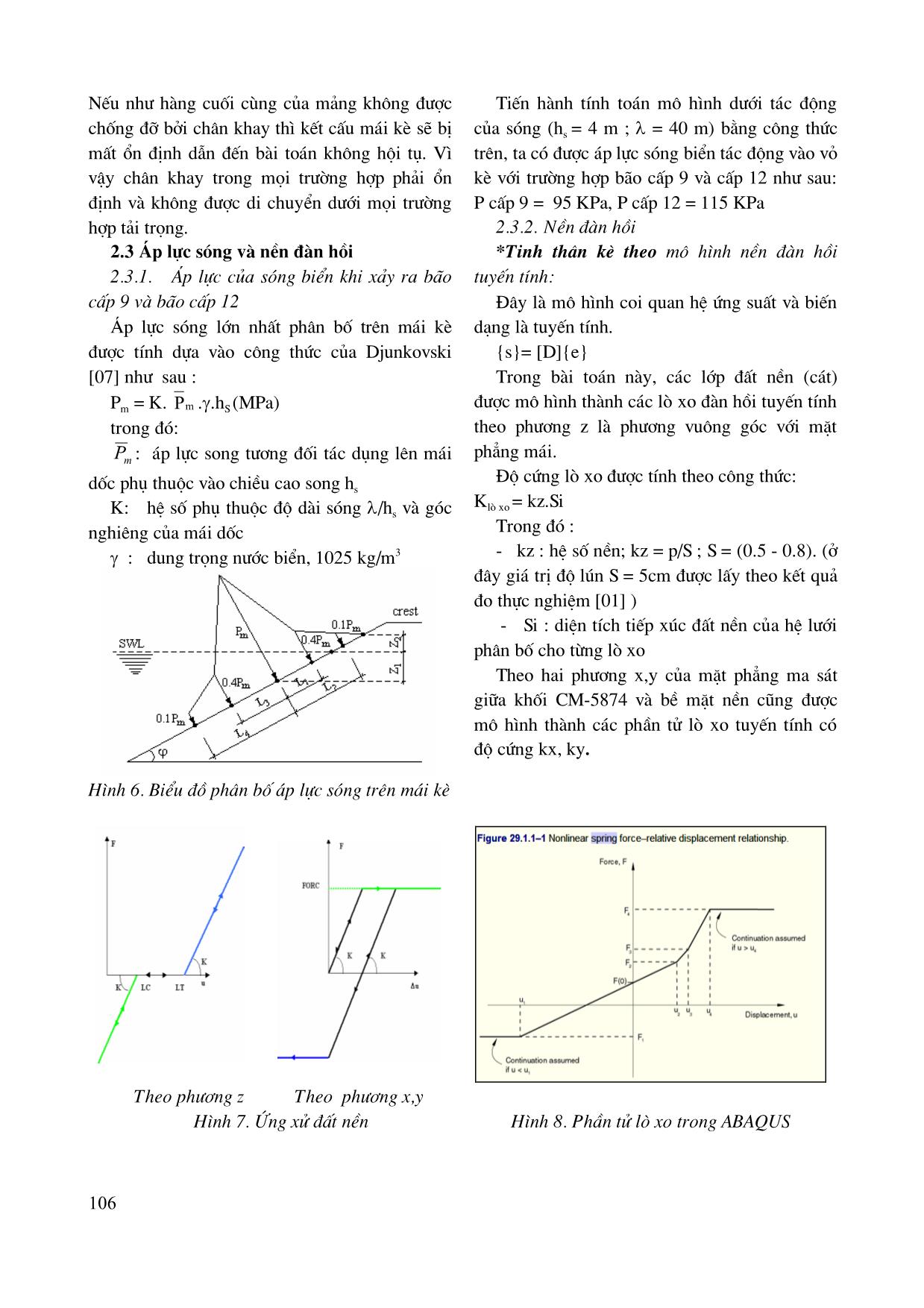 Kết cấu kè bảo vệ mái dốc, tính toán kết cấu tự chèn PĐT-CM-5874  và chân kè HWRU-TOE-2001 bằng phần mềm ABAQUS trang 5