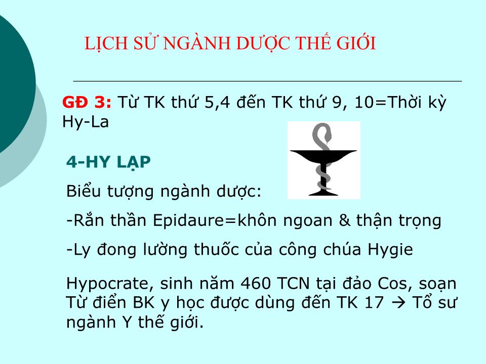 Bài giảng Lịch sử ngành dược trang 10