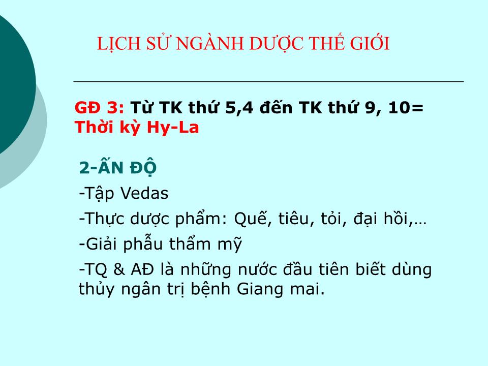 Bài giảng Lịch sử ngành dược trang 7