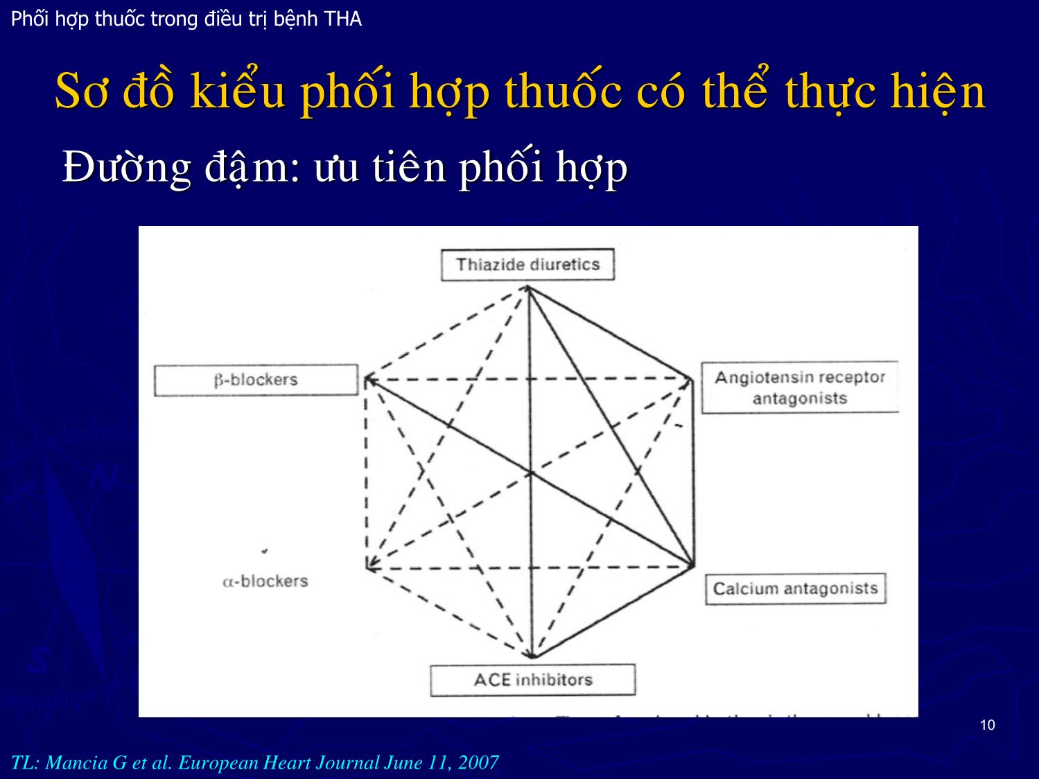 Bài giảng Phối hợp thuốc trong điều trị bệnh Tăng huyết áp trang 10