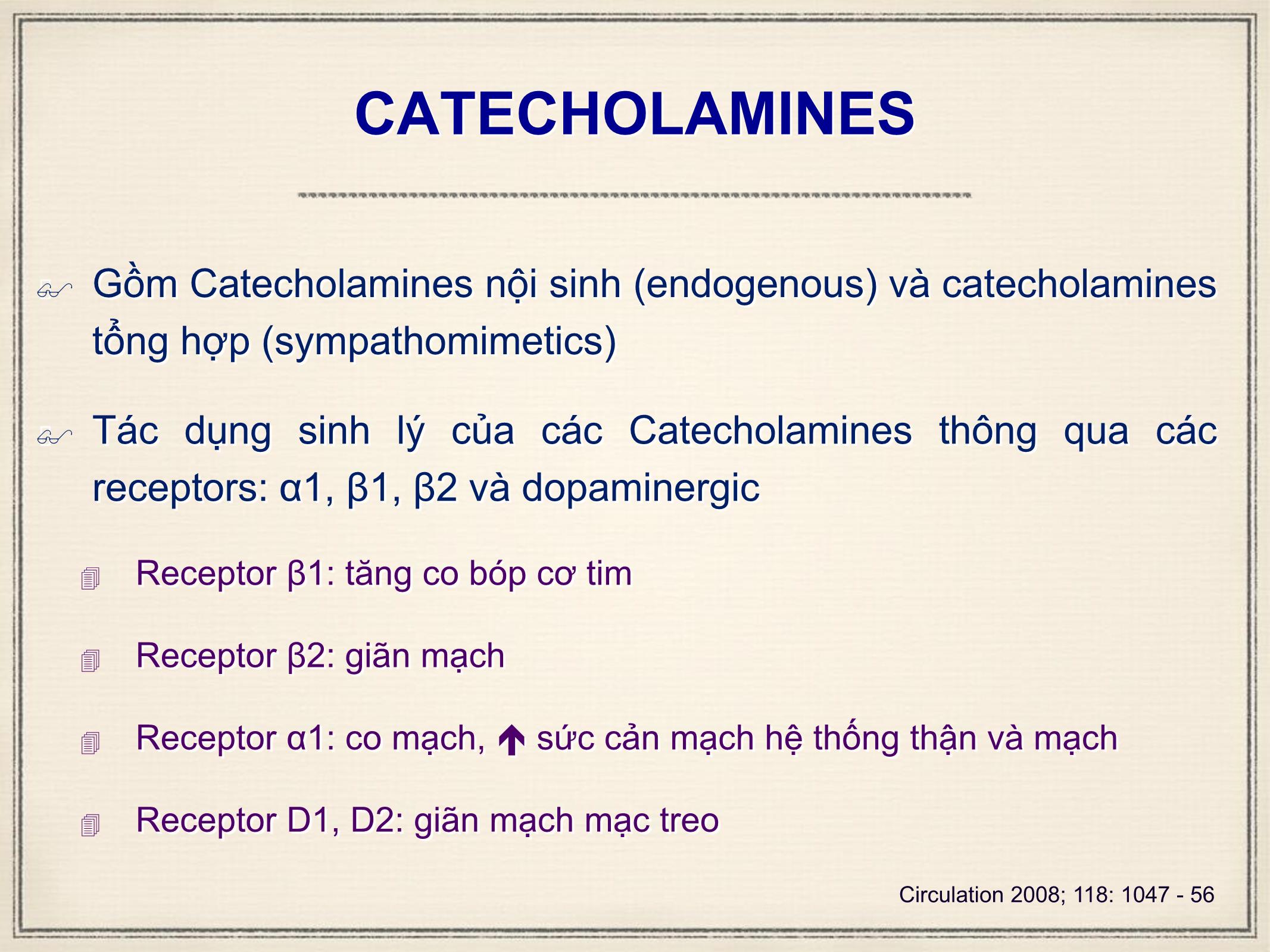 Bài giảng Sử dụng thuốc vận mạch trong cấp cứu tim mạch trang 6