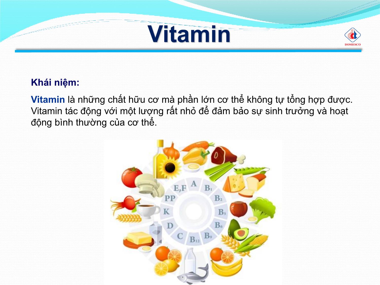 Bài giảng Vai trò của vitamin & khoáng chất trang 2