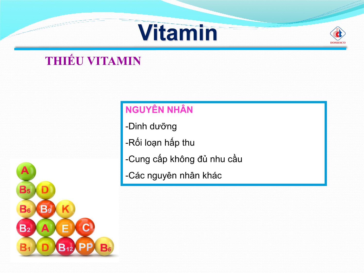 Bài giảng Vai trò của vitamin & khoáng chất trang 4