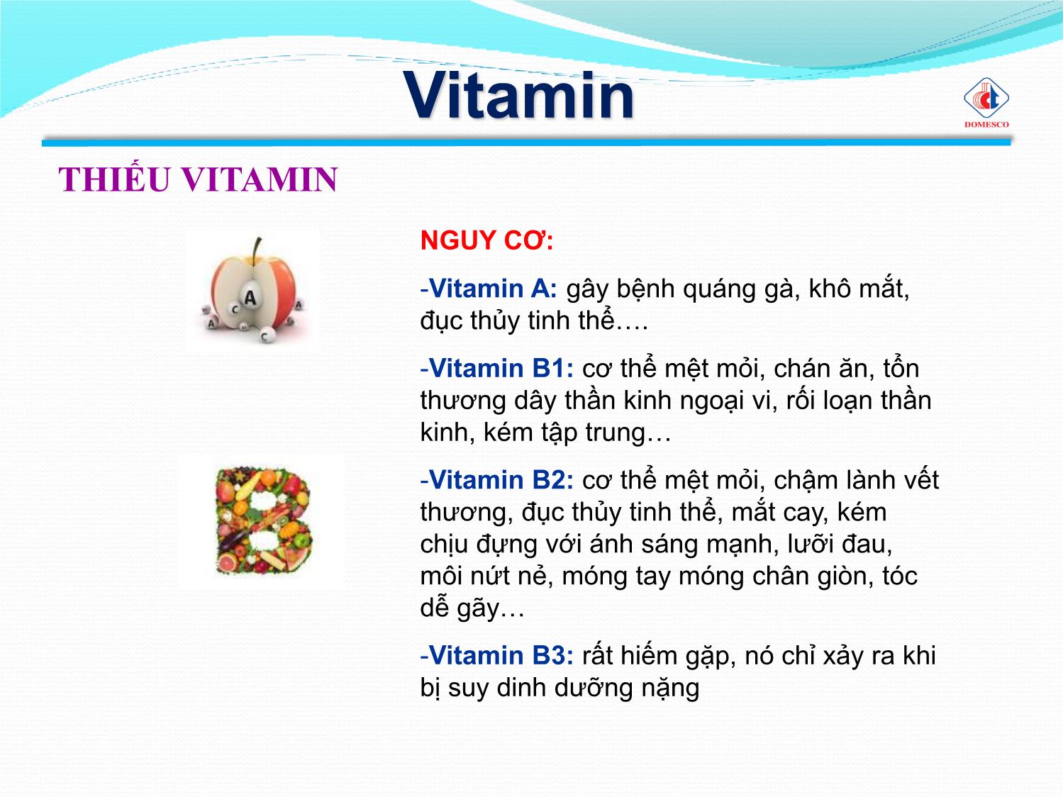 Bài giảng Vai trò của vitamin & khoáng chất trang 5