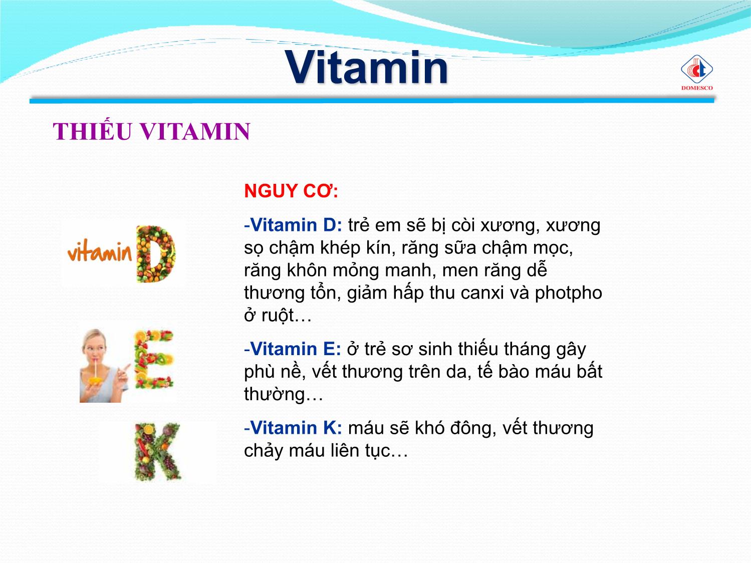 Bài giảng Vai trò của vitamin & khoáng chất trang 7