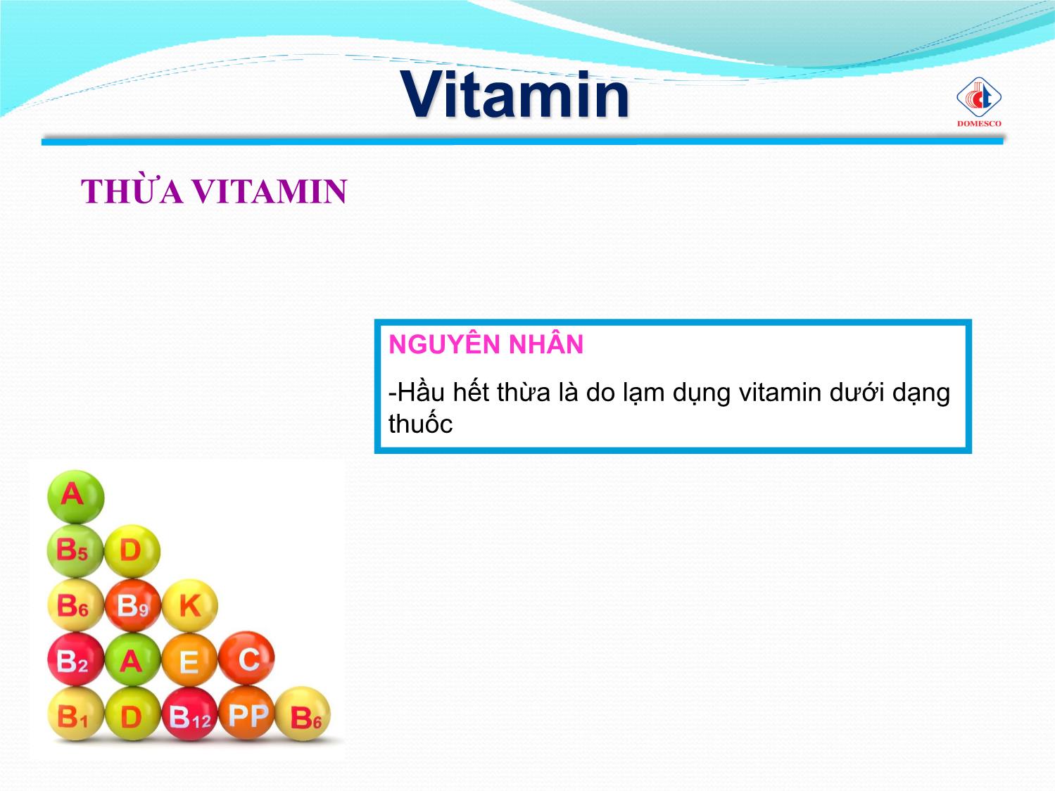 Bài giảng Vai trò của vitamin & khoáng chất trang 8