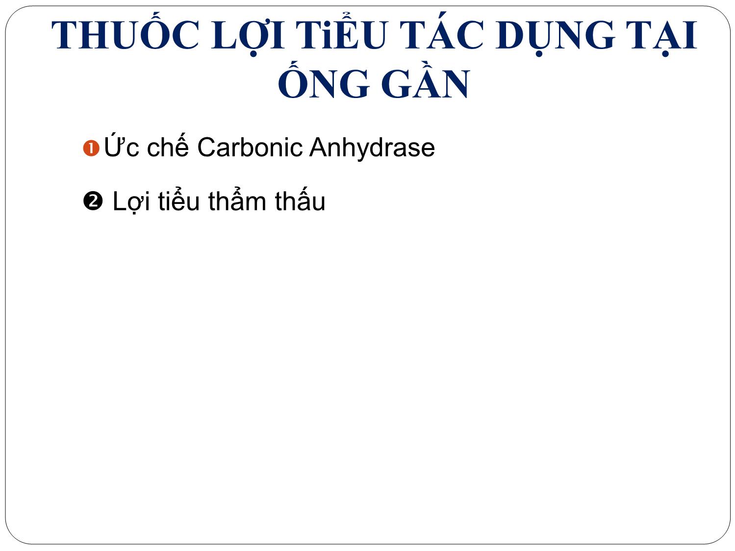 Bài giảng Dược lý - Thuốc lợi tiểu trang 6