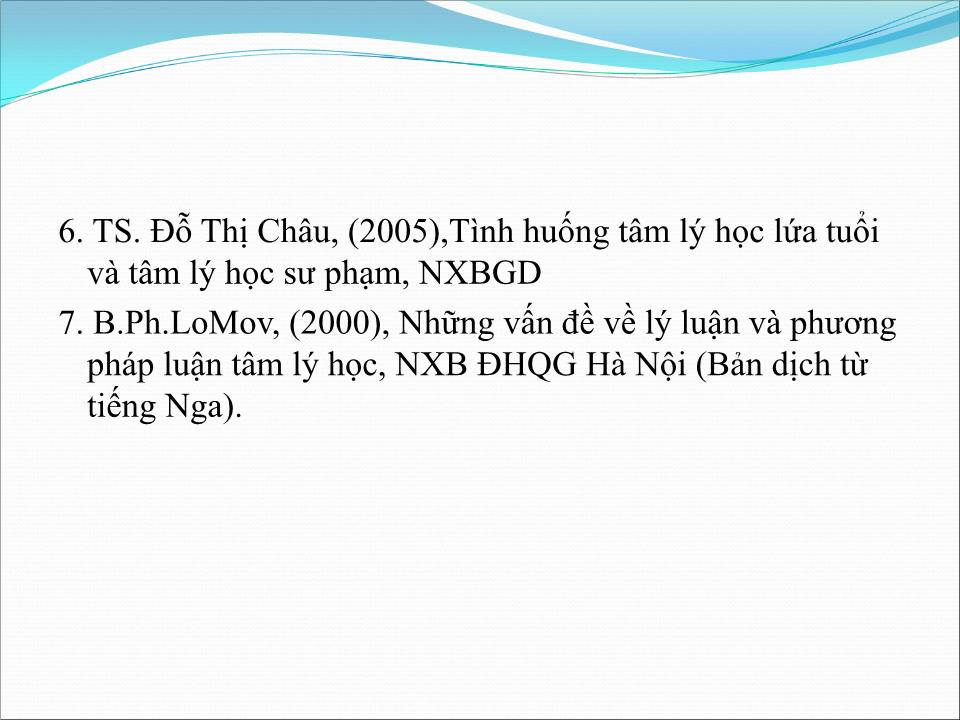 Bài giảng Tâm lý giáo dục - Chương 1: Nhập môn tâm lý học lứa tuổi và tâm lý học sư phạm trang 3