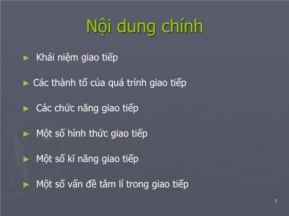 Bài giảng Tâm lý học sức khỏe - Bài 6: Giao tiếp trong tâm lý học sức khỏe trang 3