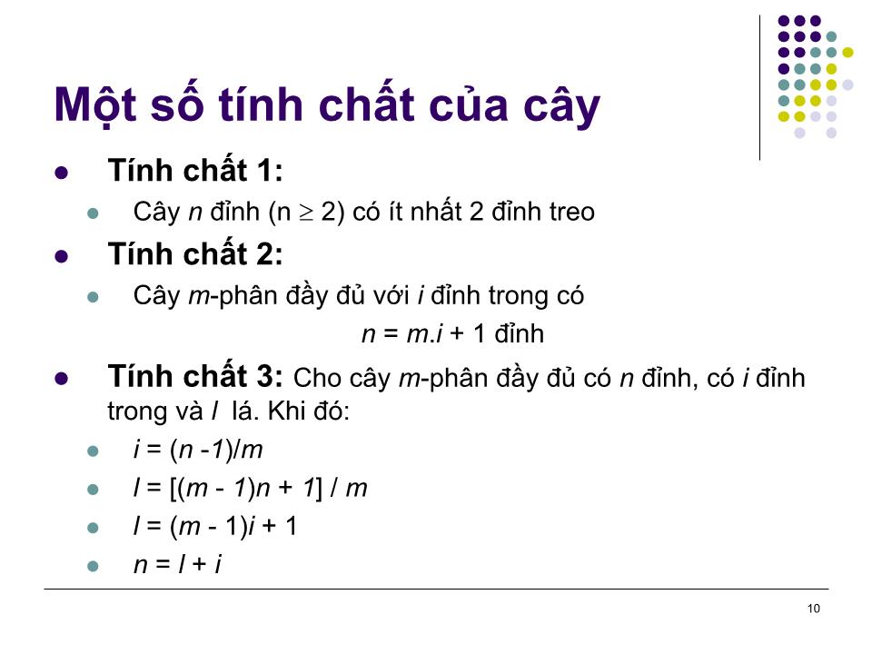 Bài giảng Toán rời rạc - Chương 6: Cây trang 10