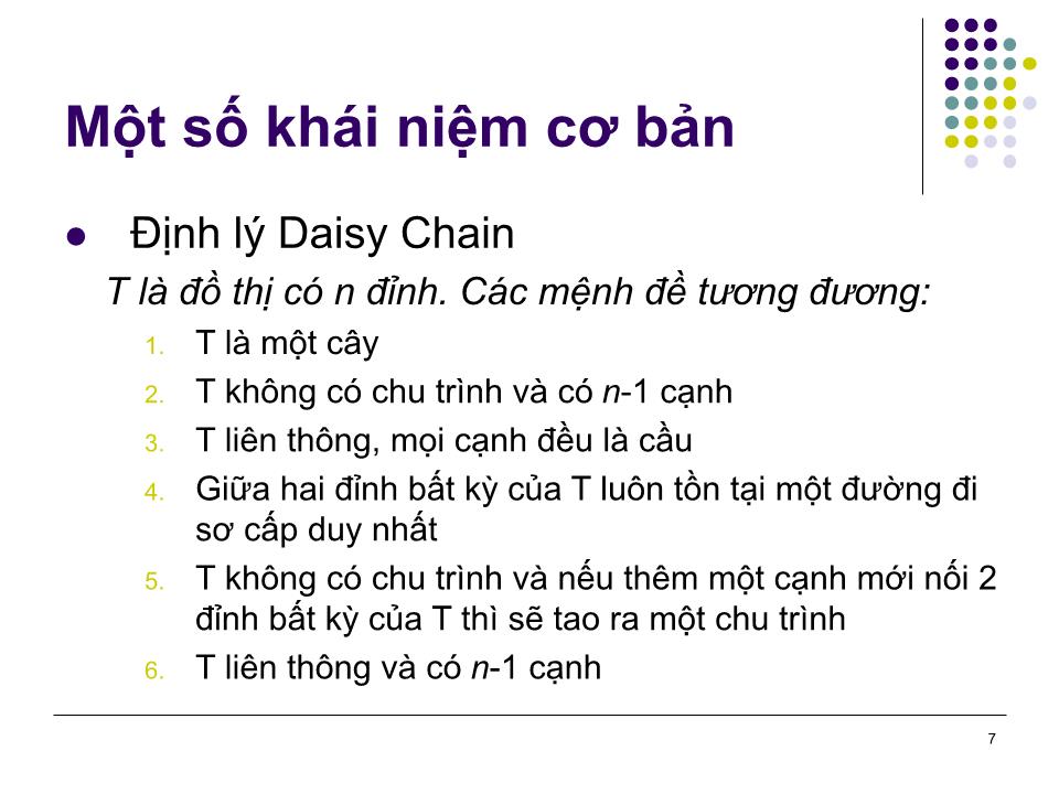 Bài giảng Toán rời rạc - Chương 6: Cây trang 7