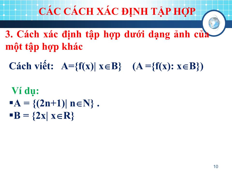 Bài giảng Toán rời rạc - Chương II: Các phương pháp đếm trang 10