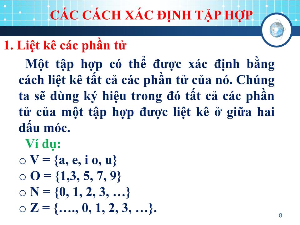 Bài giảng Toán rời rạc - Chương II: Các phương pháp đếm trang 8