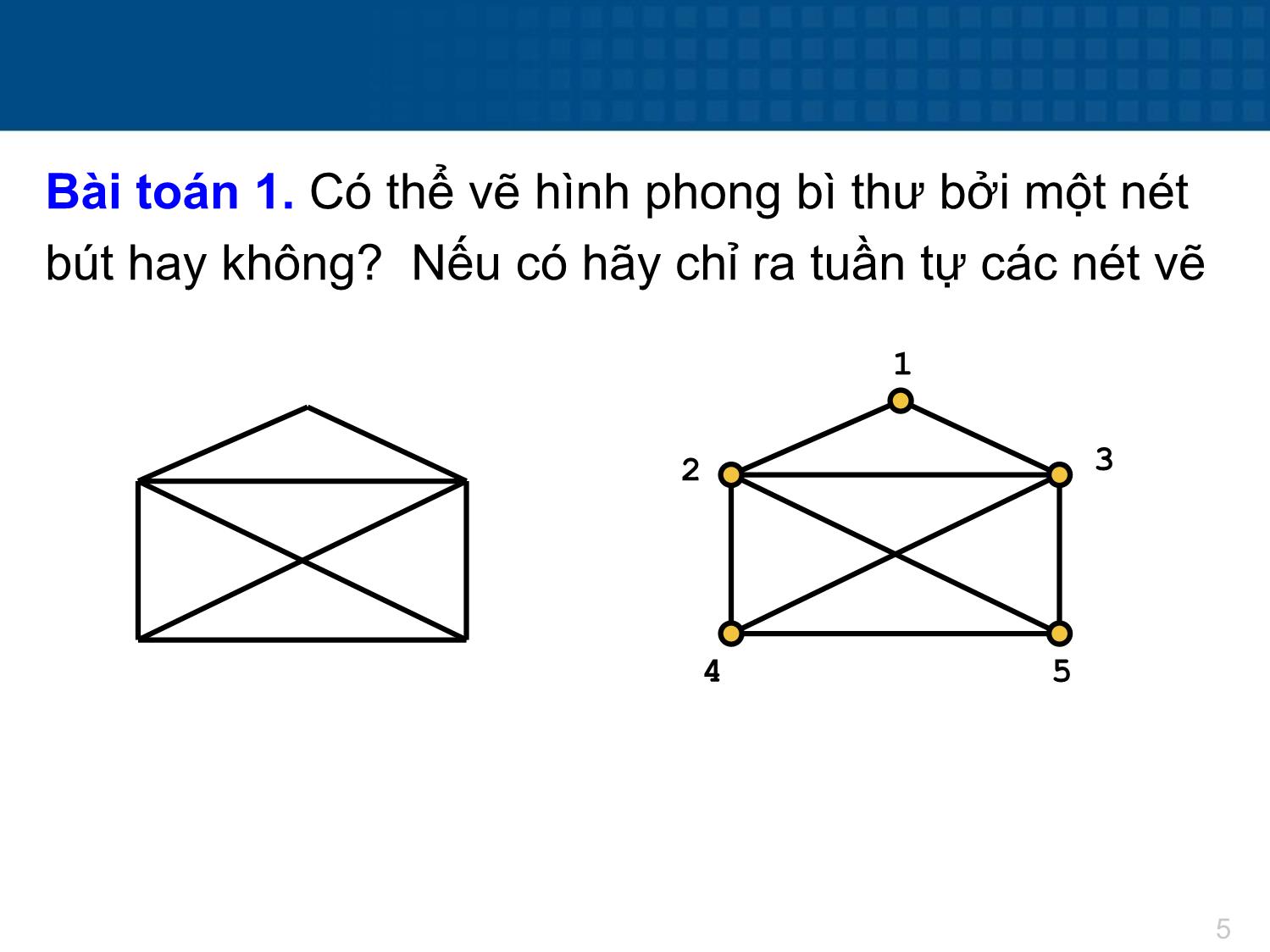 Bài giảng Toán tổ hợp - Chương 4: Đại cương về đồ thị trang 5