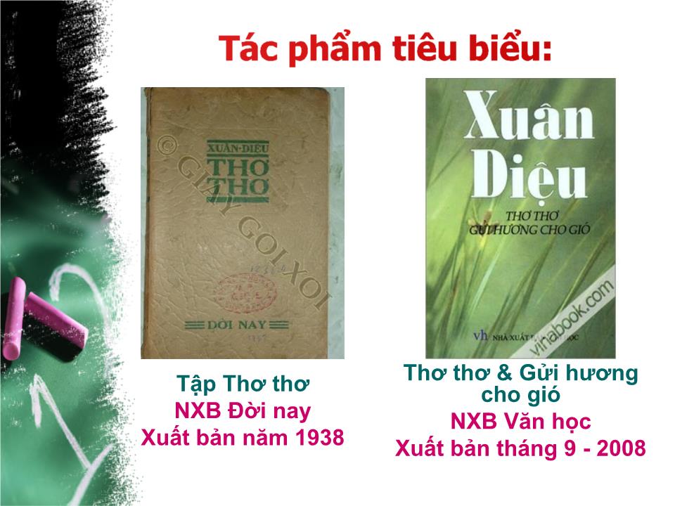 Bài giảng Văn học Việt Nam - Đề tài: Xuân Diệu + Huy Cận trang 10