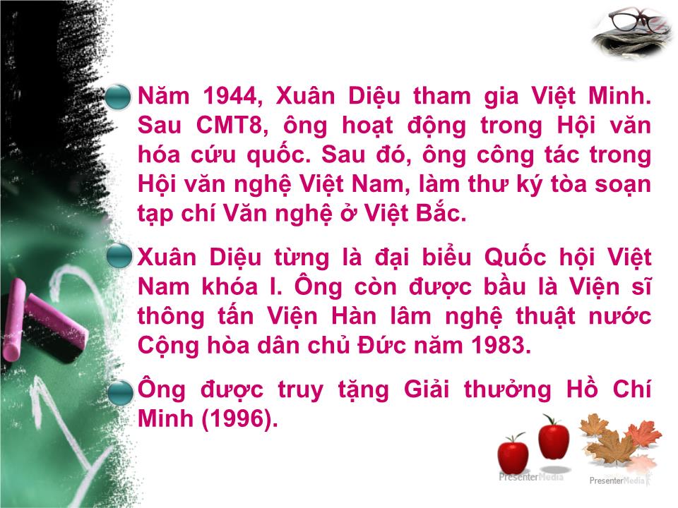 Bài giảng Văn học Việt Nam - Đề tài: Xuân Diệu + Huy Cận trang 7