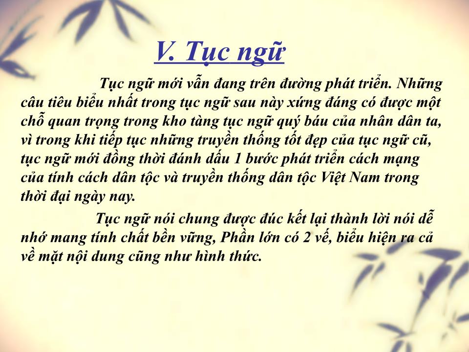 Bài giảng Văn học Việt Nam - Ca dao, tục ngữ và câu đố, dân ca trang 10