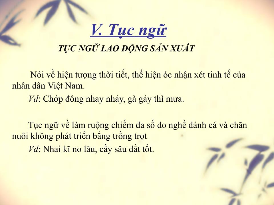 Bài giảng Văn học Việt Nam - Ca dao, tục ngữ và câu đố, dân ca trang 5