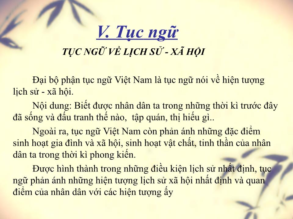 Bài giảng Văn học Việt Nam - Ca dao, tục ngữ và câu đố, dân ca trang 7