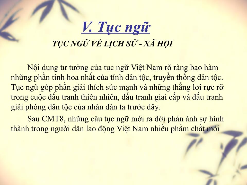 Bài giảng Văn học Việt Nam - Ca dao, tục ngữ và câu đố, dân ca trang 9