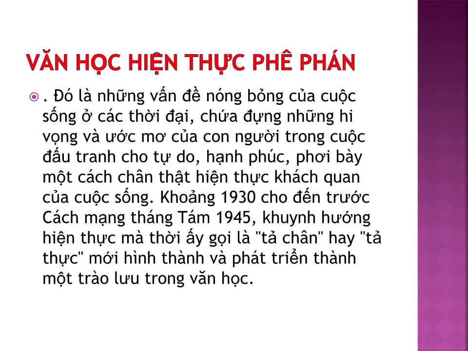 Bài giảng Văn học Việt Nam - Đề bài: Văn học hiện thực phê phán trang 3