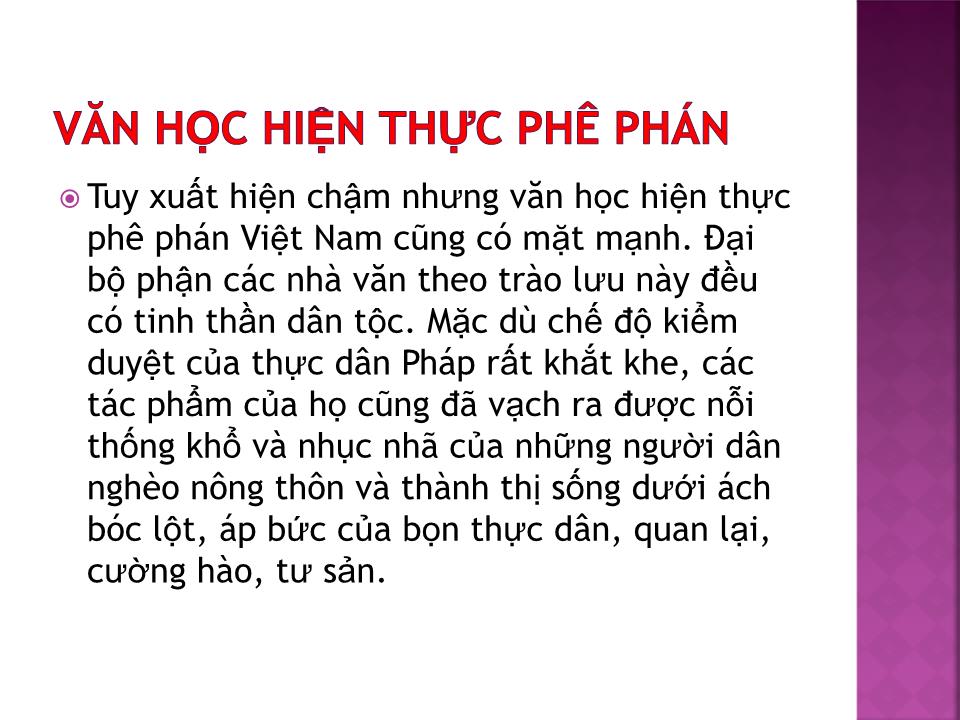 Bài giảng Văn học Việt Nam - Đề bài: Văn học hiện thực phê phán trang 4