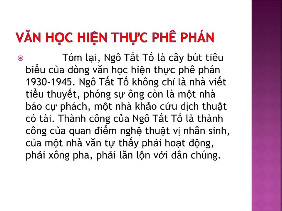 Bài giảng Văn học Việt Nam - Đề bài: Văn học hiện thực phê phán trang 9